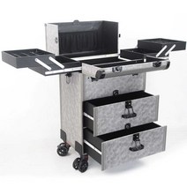 헤어 디자이너 박스 미용기구 클리퍼 보관상자 다층 트롤리, 상세 페이지 참고, 트롤리 - 그린