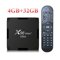 듀얼 와이파이 BT HDR 울트라 TV 박스 안드로이드 11 암로직 S905X4 쿼드 코어 4GB 64GB AV1 8K 미디어 플레이어 셋톱 박스 X96 MAX Plus 2GB 1, 25.Au 플러그  4GB 32GB