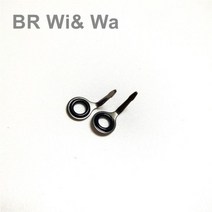 BR Wii & Wa 바다 가이드 한 다리 작은 가이드 낚싯대 가이드 수리 10PCs/가방, Size 4.5, Silver