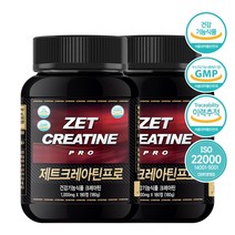 2P 제트크레아틴프로 1000mg 180정 모노 100% 운동전 에너지 보충제 헬스 부스터, 1000mgX180정X2개, 2개