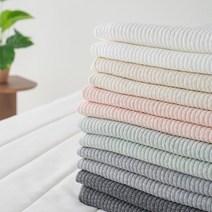 목화솜 60수 순면 누빔 피그먼트 침대패드 겸 이불, 그레이