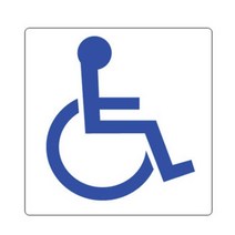 장애인 스티커 표시 마크 화장실 장애인 표지 판