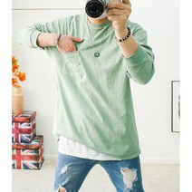 빈티지 피그먼트 워싱 포켓 백프린팅 빅사이즈티셔츠 4XL