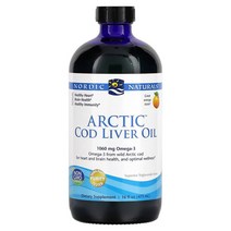 노르딕네츄럴 북극 대구간유 오렌지 8온스 (237ml), 8 fl oz
