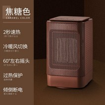 MORITA 레트로 감성 미니 팬히터 송풍 기능 가정용 캠핑용 차박히터 원룸 사무실 발히터 발난로, 단일사이즈, 카라멜 브라운