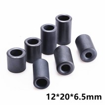 인덕터부품 10pcs 니켈-아연 페라이트 간섭 방지 코어 링 플럭스 코어 링 직경 12높은 20내경 6.5mm emi 차폐 호환 지원, 없음