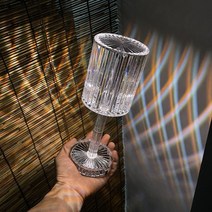 크리스탈 카르텔조명 터치 LED 홈카페 무드등 침대 협탁 단스탠드, 3색 변환