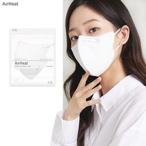 에어힐 국산 여름용 써멀본드 라이트핏 새부리형 마스크 컬러 대형 50매, 화이트