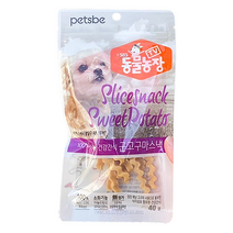 동물농장 군고구마스낵 강아지푸드사료 40g, 4개