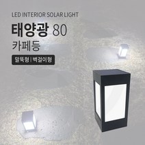 솔까든 태양광 카페등 80*80 불투명 문주등 데크 태양열 야외 정원등 인테리어조명, no.1 데크타입흰빛