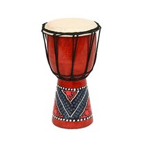 젬베 젬배 잼배 잼베 텅드럼 행드럼 윈드벨 1pcs 아프리카 djembe 드럼 가정용 액세서리 악기 나무 좋은 소리 전통 연습 4 인치 djembe 드럼, 1개