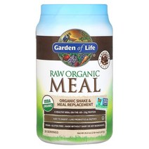 가든오브라이프 무가공 유기농 생식 셰이크 & 식사 대용식 초콜릿 카카오 1017g(2lb 4oz), 1017g