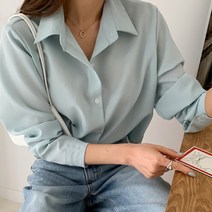 [KT알파쇼핑][바보사랑]여성 봄 베니크 카라 쿨링 데일리 남방