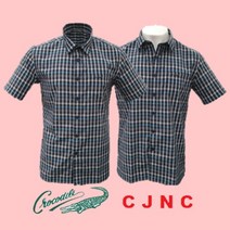 [크로커다일] 변형 슬럽 3도 체크 남방 CDAA6WS24663