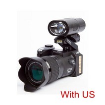 디지털 카메라 HD D7200 33 백만 화소 자동 초점 전문 DSLR 비디오 카메라 24X 광학 줌 세 렌즈, 중국, 128G SD 카드 포함, US 플러그가 있는 D7200