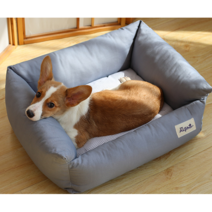 로마팸 강아지방석 파스텔 강아지 고양이 애견 쿠션 방석, 파스텔 강아지방석 그레이