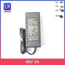 dc 전원 공급 장치 48v 3a acdc 어댑터 충전기 144w for cctv poe ip 카메라 poe nvr 인젝터 with ic chip 48v3a, au 플러그