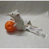 이케아 쥐 인형 고시그무스 봉제 애착 고양이 흰색 갈색 회색 검정색, 작은 흰색 마우스(라벨있음)