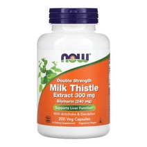 나우푸드 NowFood 밀크씨슬 300mg 실리마린 200캡슐 민들레뿌리 아티초크