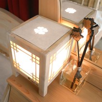 [우리들나무] 편백 한지 무드등, 중 ( 180 * 180 * 220 mm )