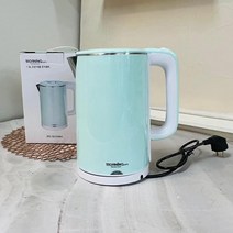 (ABM도매콜) 모닝컴 이중 전기포트 1.5L 민트(EPS-SD1500M), 상세페이지 참조
