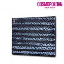 코스모폴리탄 CPB17WC-L0111 뱀피 스트라이프 카드지갑