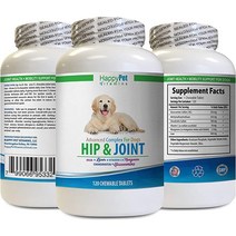 강아지 관절 영양제 관절약 보조제 HAPPY PET VITAMINS LLC Dog Joint Relief - Hip and Health Stiff Solution LUBRICATE