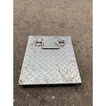 철체크판 정화조 덮개 주문제작 805X805(mm) (높이 30mm), 3.2T
