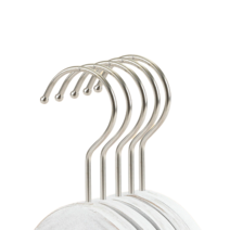 프리미엄 옷걸이 고리 긴목옷걸이 10개 1세트, 실버플랫20cm, 실버