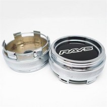 자동차휠캡 휠캡링 커버 센터 허브 66mm 4 개 광선용 VOLK CE28 TE37 RE30 TTA ZE40 블랙 크롬 엠블럼 액세서리, C