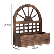 벽걸이 플랜트박스 화분정리대 원목 학교 도로변 벽장식, 옵션1