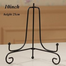 이젤거치대 탁상용 대형 나무 일루미늄 전시용 이젤 홈 장식 책 홀더 그릇 사진 프레임, 10인치(25cm)