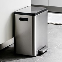 한샘 시그니쳐 스텐페달 휴지통12L, 단일/상품