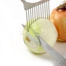 슬라이서 야채 슬라이스 토마토 커팅기 자르기 스테인레스 스틸 양파 커터 포크 과일 슈렌더 나이프 절단 보조, 옵션05 1pc Random Color
