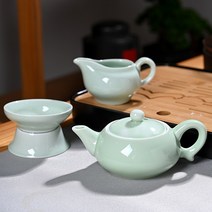 유리차주전자 빈백 차우리기 쿵푸 다기 가정용 하나 스핀 자동 맷돌 다관 충돌함 다구 뚜껑 2527329490, 청 자기 다관 _공배 _여과 조