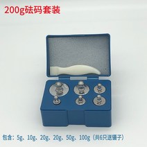 등비 저울 천칭 양팔 수동 접시 학교 교육 학습 실험, 개별 200g 분동 세트(저울 제외)