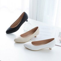 발볼넓은 유니화 알바 3센치 구두