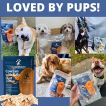 K9warehouse 점보 암소 귀에 개를 위한 깡패 스틱을 뿌린 | 10팩 | 미국에서 소형 중형 및 대형견을 위, 단일옵션