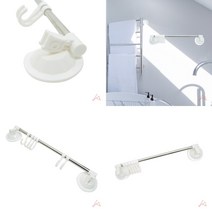 마트498 흡착 다용도걸이대 화장실수건걸이 원룸필수품 현관마스크걸이 컵걸이 애견옷걸이 모자후크 베란다걸이대 자취용품
