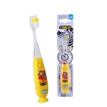 비브라이트 비브라이트 어린이용 캐릭터 LED 타이머 칫솔 (정글친구), 악어(블루), free