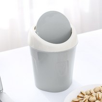 디자인 소형 미니휴지통 (블루) 스윙형 화장대휴지통