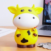 소형금고 가정용 미니 스마트 개인 대형 책 카운터 내화 금고 돈통 비상금 지문인식 사무용 만화 소 돼지, 02 S-YELLOW