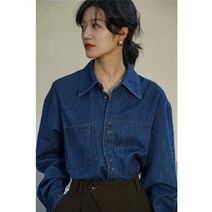 여름 셔츠 남성 청남방 데님 포켓 셔츠 롱데님셔츠 남성반팔 차이나카라 셔츠 블라우스 청남방코디 흑청남방 반팔 셔츠 크롭셔츠