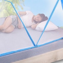 아기 텐트 침대 접이식 모기장 1인 캐노피 촘촘한 망충망, 핑크 1인