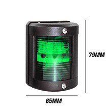 요트 보트 항해등 다기능 led 탐색 빛 신호 경고 램프 12v 해양 트럭 트레일러 부품 액세서리, 초록