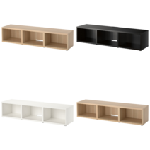 이케아 TV장식장 BESTA 베스토 TV장식장 화이트스테인 참나무무늬 180x40x38 cm