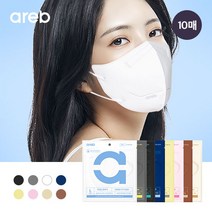 아레브 센스핏 숨쉬는 새부리형 컬러 마스크 10매 중형 귀편한 국산, 소프트 베이지(10매), 소형