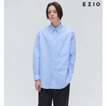 이지오 Button Down Oxford Shirts - Sky Blue