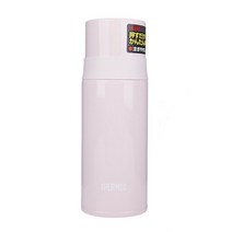 써모스 진공 스테인리스 스틸 스트레이트 휴대용 보온텀블러 FFM-351, 라이트 핑크, 350ml
