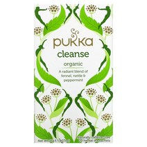 Pukka Herbs Organic Herbal Tea Cleanse Caffeine Free 20 Sachets 0.06 oz (1.8 g) Each, One Color, One Size